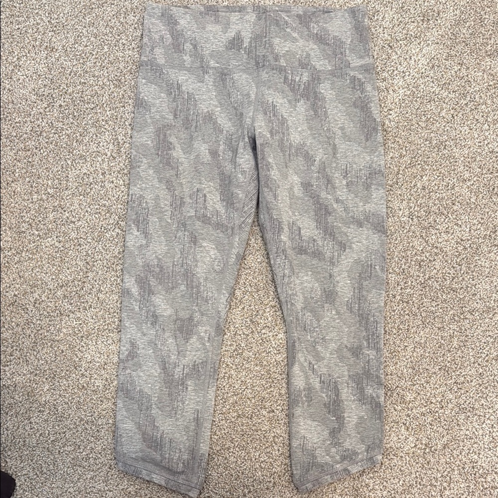 Athleta Gray Patterned Leggings